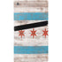 Chicago Flag Dark Wood PS5 Pro Console Skin