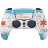 Chicago Flag Dark Wood PS5 Pro Disk Bundle Skin