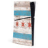 Chicago Flag Dark Wood PS5 Slim Digital Edition Console Skin