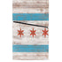 Chicago Flag Dark Wood PS5 Slim Digital Edition Console Skin