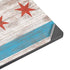 Chicago Flag Dark Wood Surface Laptop 7 13.8in Skin
