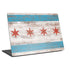 Chicago Flag Dark Wood Laptop Skins