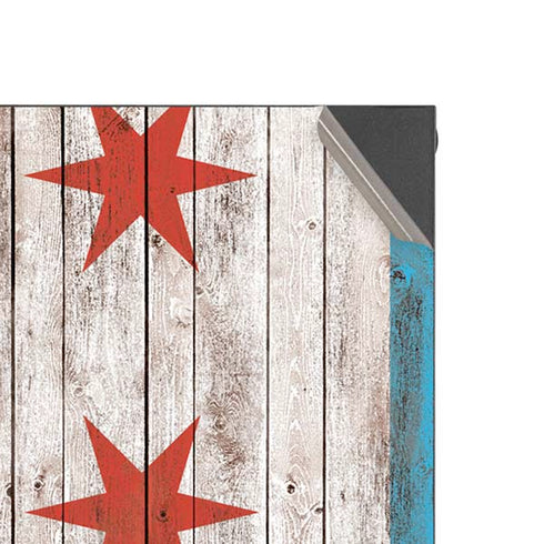 Chicago Flag Dark Wood XBox Series X Digital Edition Console Skin