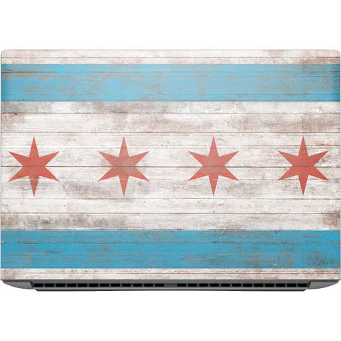 Chicago Flag Dark Wood HP ZBook Fury 16 G10 Skin