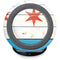Chicago Flag Light Wood Fast Charge Wireless Charging Stand Skin