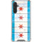 Chicago Flag Light Wood Galaxy A17 Clear Case