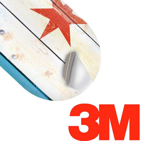 Chicago Flag Light Wood Galaxy Buds Plus Skin