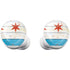 Chicago Flag Light Wood Galaxy Buds Plus Skin