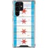 Chicago Flag Light Wood Galaxy S23 Ultra Clear Case
