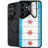 Chicago Flag Light Wood Galaxy S24 FE Kickstand Case