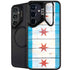Chicago Flag Light Wood Galaxy S25 Kickstand Case