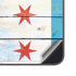 Chicago Flag Light Wood Galaxy S25 Skin