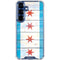 Chicago Flag Light Wood Galaxy S25 Plus Clear Case