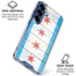 Chicago Flag Light Wood Galaxy S25 Plus Clear Case