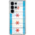 Chicago Flag Light Wood Galaxy S25 Ultra Clear Case