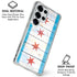 Chicago Flag Light Wood Galaxy S25 Ultra Clear Case