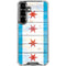 Chicago Flag Light Wood Galaxy S26 Clear Case