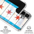 Chicago Flag Light Wood Galaxy S26 Clear Case