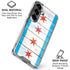 Chicago Flag Light Wood Galaxy S26 Plus Clear Case