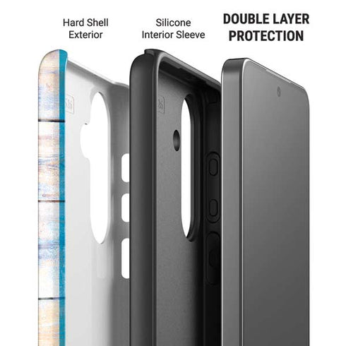 Chicago Flag Light Wood Galaxy S26 Plus Impact Case