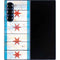 Chicago Flag Light Wood Galaxy Z Fold6 Skin