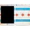 Chicago Flag Light Wood Apple iPad Skin