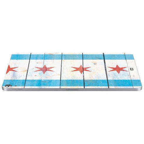 Chicago Flag Light Wood Apple iPad Air Skin