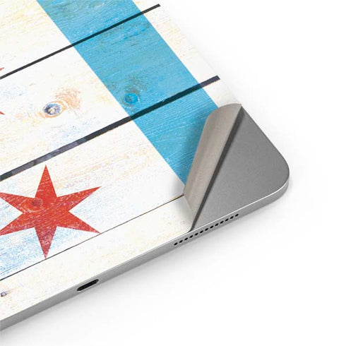 Chicago Flag Light Wood Apple iPad Air Skin