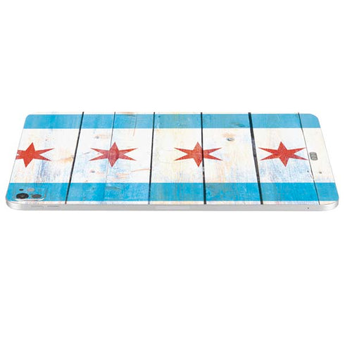 Chicago Flag Light Wood iPad Pro 13in M4 (2024) Skin