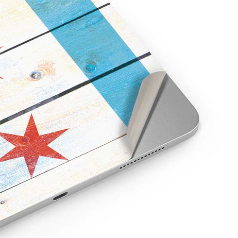 Chicago Flag Light Wood iPad Pro 13in M4 (2024) Skin