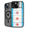 Chicago Flag Light Wood iPhone 13 Kickstand Case