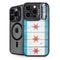 Chicago Flag Light Wood iPhone 13 Pro Max Kickstand Case