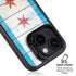 Chicago Flag Light Wood iPhone 15 Plus Kickstand Case