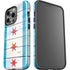 Chicago Flag Light Wood iPhone 15 Pro Impact Case