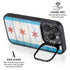Chicago Flag Light Wood iPhone 15 Pro Max Kickstand Case