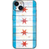 Chicago Flag Light Wood iPhone 15 Skin