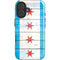 Chicago Flag Light Wood iPhone 16 Magsafe Impact Case
