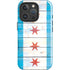 Chicago Flag Light Wood iPhone 16 Pro Impact Case
