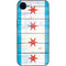 Chicago Flag Light Wood iPhone 16e Skin