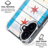 Chicago Flag Light Wood iPhone 17 Clear Case