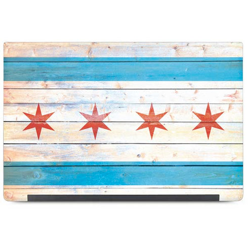 Chicago Flag Light Wood Dell Latitude Skin