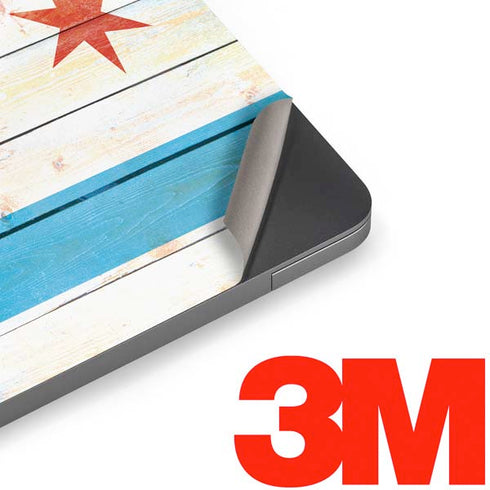 Chicago Flag Light Wood Apple MacBook Air Skin