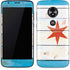 Chicago Flag Light Wood Moto E5 Play Skin