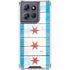 Chicago Flag Light Wood Moto G 5G (2025) Clear Case
