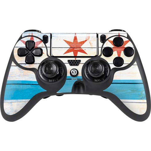 Chicago Flag Light Wood PlayStation PS4 Skins