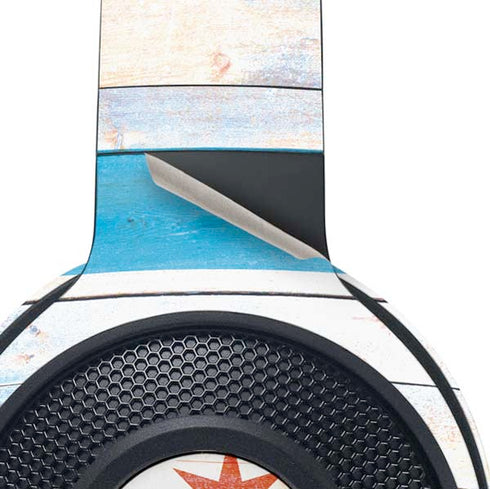 Chicago Flag Light Wood Razer Kraken X Skin