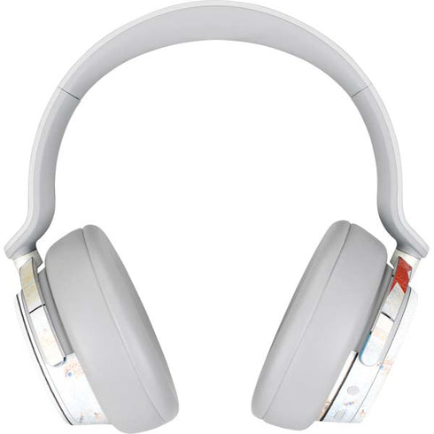 Chicago Flag Light Wood Surface Headphones Skin