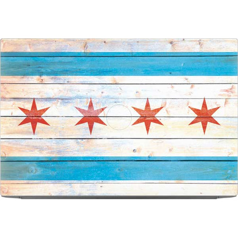 Chicago Flag Light Wood Dell XPS Skin