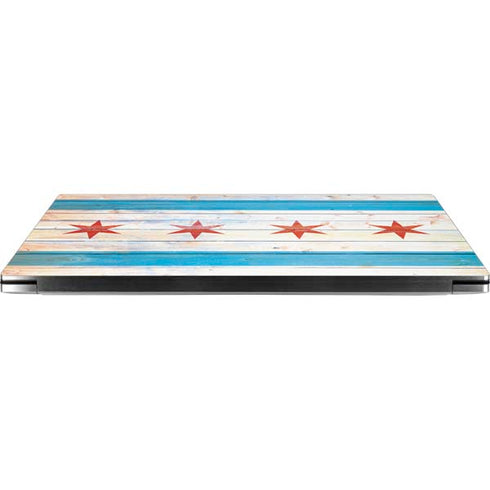 Chicago Flag Light Wood Dell XPS Skin