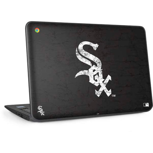 MLB Chicago White Sox - Solid Distressed HP Chromebook Skin